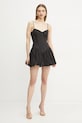 Bardot rochie din bumbac 59794DB negru SS25
