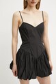 Bardot rochie din bumbac negru 59794DB