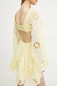 Bardot rochie galben 59858DB