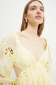 Bardot rochie 59858DB galben