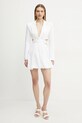 Bardot rochie din in 59860DB alb SS25