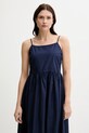 United Colors of Benetton rochie din bumbac bleumarin 4KUSDV0B7