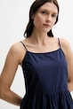 United Colors of Benetton rochie din bumbac 4KUSDV0B7 bleumarin