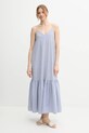United Colors of Benetton rochie 4SZRDV0B8 albastru SS25