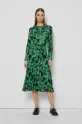 Obleka Bizuu NYLA Dolg zelena NYLA.ACUTO.MULTI.SS25