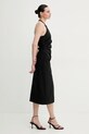 A.L.C. sukienka lniana Sylvie 6CDRS02368 czarny SS25