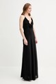 Сукня з домішкою шовку The Kooples FROB30034K чорний SS25