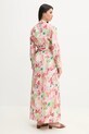 Melissa Odabash ruha vászonkeverékből MO.MELINA rózsaszín SS25