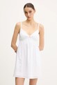 Bavlněné šaty Hollister Co. mini bílá KI359.5065.100