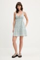 Hollister Co. sukienka KI359.5065.318 zielony SS25
