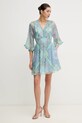 Hale BOB vestito con aggiunta di seta Emerie 4ZYR674A turchese SS25