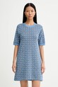 Šaty Kenzo pletenina modrá FF52RO4813CO.64