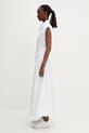 Sportmax sukienka bawełniana Fabiana 2512221092600 biały SS25