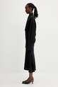 Sportmax sukienka jedwabna Oltre 2512221131600 czarny SS25