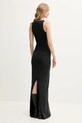 MM6 Maison Margiela sukienka bawełniana S62DG0048.M20108.899 czarny SS25
