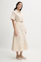 Pedro del Hierro sukienka 3819813 beżowy SS25