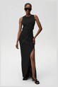 Lněné šaty Undress Code Margherita Dress Stitch 895 černá SS25
