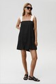 Lněné šaty Undress Code Daisy Dress 897 černá SS25