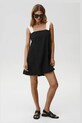 Lněné šaty Undress Code Daisy Dress černá 897