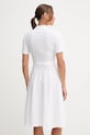 Ruházat Lacoste pamut ruha EF9621 fehér