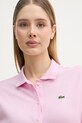 Lacoste sukienka letnia bawełniana różowy EF9621
