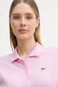 Lacoste sukienka letnia bawełniana różowy EF9621