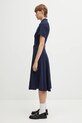 Βαμβακερό φόρεμα Lacoste EF9621 σκούρο μπλε SS25