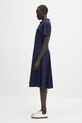 Хлопковое платье Lacoste EF9621 тёмно-синий SS25