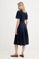Oblečenie Lacoste letné šaty bavlnené EF9621 tmavomodrá