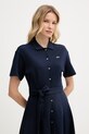 Lacoste letné šaty bavlnené tmavomodrá EF9621
