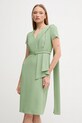 Sandro Ferrone rochie S23XBEBALDACCHINI verde SS25