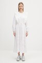 A.P.C. sukienka bawełniana Robe Ginger bawełna biały COHFF.F35154