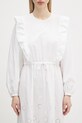 A.P.C. sukienka bawełniana Robe Ginger biały COHFF.F35154