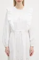 A.P.C. sukienka bawełniana Robe Ginger biały COHFF.F35154