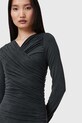 Îmbrăcăminte AllSaints rochie HANAKO CUPRO W015DC negru