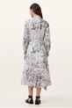 Lněné šaty AllSaints SKYLAR MAXI W047DC bílá