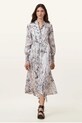 Lněné šaty AllSaints SKYLAR MAXI W047DC