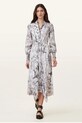 Lněné šaty AllSaints SKYLAR MAXI W047DC
