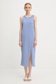 Одяг Бавовняна сукня United Colors of Benetton 3W0C5V02F фіолетовий