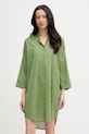 United Colors of Benetton рокля тип риза от памук зелен 4DW35V02K
