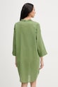 Дрехи United Colors of Benetton рокля тип риза от памук 4DW35V02K зелен