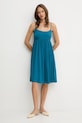 Φόρεμα United Colors of Benetton 4VW95V028 τιρκουάζ SS25