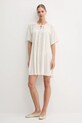United Colors of Benetton rochie 4VW95V02B bej SS25