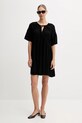 United Colors of Benetton rochie 4VW95V02B negru SS25