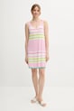 Bavlněné šaty United Colors of Benetton 11945V006 růžová SS25