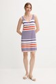 Bavlnené šaty United Colors of Benetton 11945V006 fialová SS25