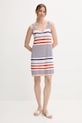 Bavlněné šaty United Colors of Benetton 11945V006 fialová SS25