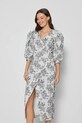 Bizuu rochie din bumbac APPO BANDO alb APPO.BANDO.BIALY.SS25