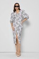 Bizuu rochie din bumbac APPO BANDO APPO.BANDO.BIALY.SS25 alb