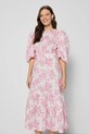 Bizuu rochie din bumbac MOSELLE BANDO roz MOSELLE.BANDO.ROZ.SS25